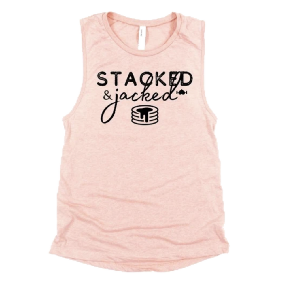 Stacked and Jacked Muscle Tank - Elite Lifestyle Coach