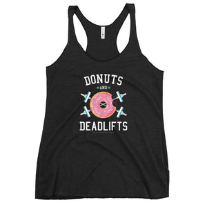 Open image in slideshow, Donuts and Deadlifts Women&#39;s Tank
